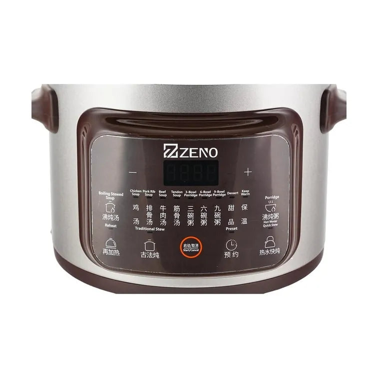 (Bulk price available) ZENO Purple Clay Electric Simmer Pot,Multifunctional Electric Casserole 8 StewPot, 4L-ZSD-406U
